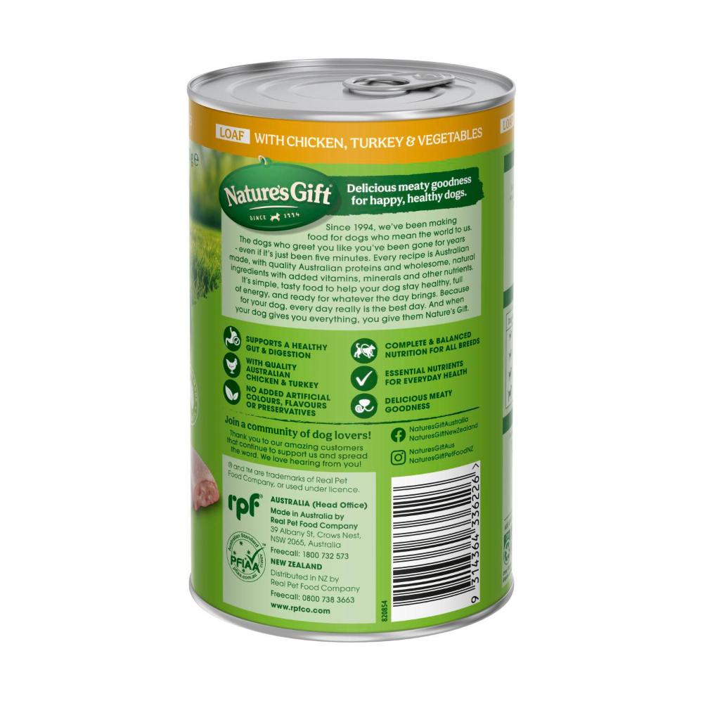 Nature's Gift Chicken Turkey And Vegetable Dog Food - 700g