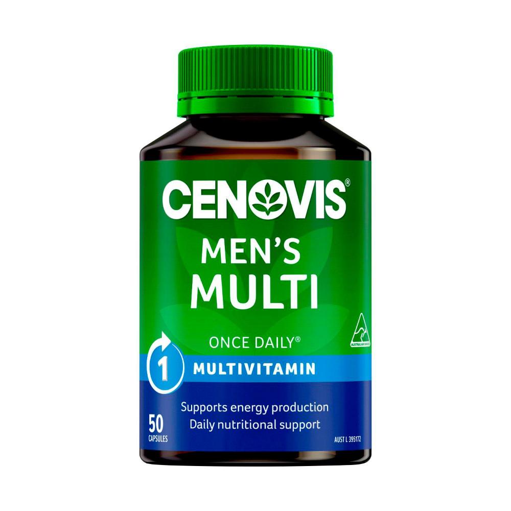 Cenovis Men's Multivitamin Capsules Multi For Energy - 50 pack