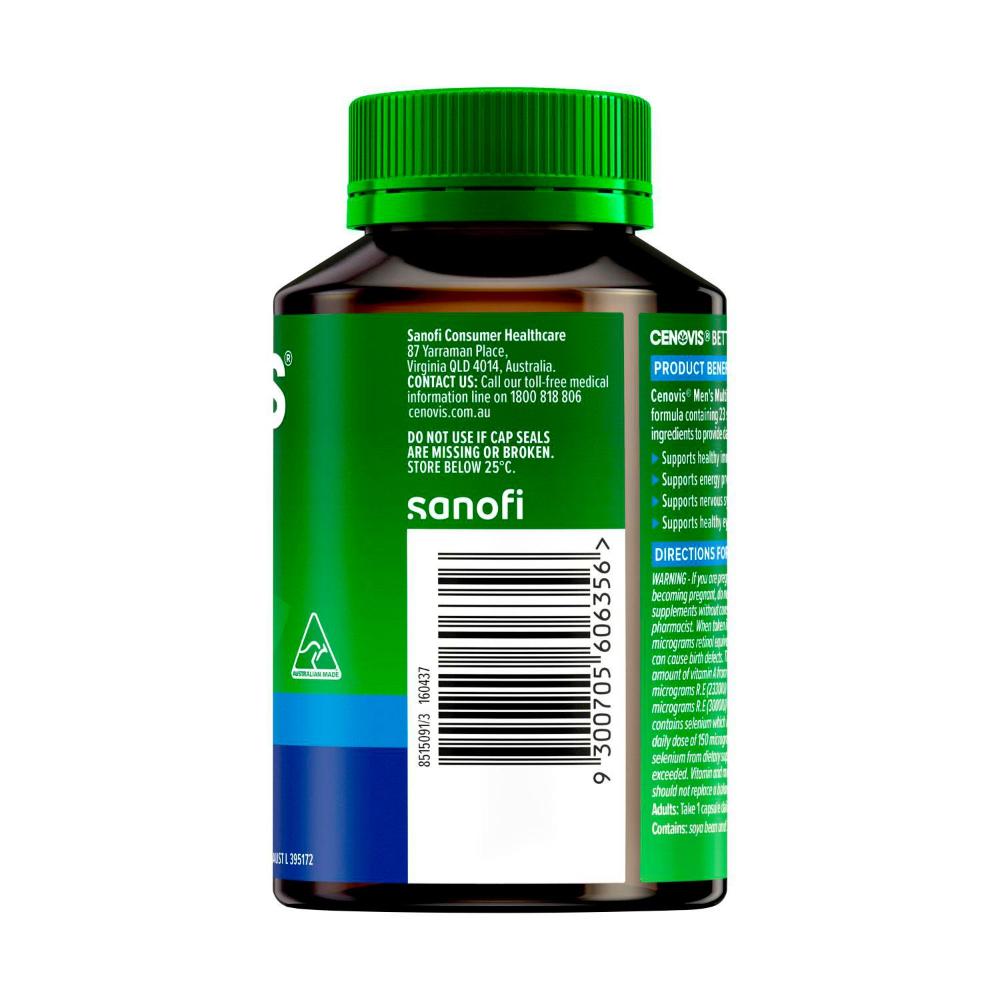 Cenovis Men's Multivitamin Capsules Multi For Energy - 50 pack