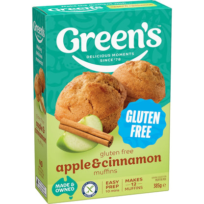Greens Gluten Free Apple & Cinnamon Muffin Mix 385g