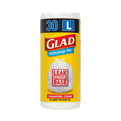 Glad Kitchen Tidy Bags Wavetop Large - 30 pack