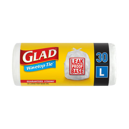 Glad Kitchen Tidy Bags Wavetop Large - 30 pack
