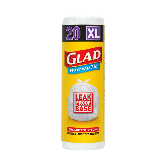 Glad Kitchen Tidy Bag Wavetop Extra Large - 20 pack