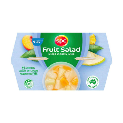 SPC Aussie Made Diced Fruit Salad In Juice 120g - 4 Pack