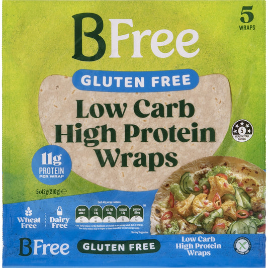 Bfree Low Carb High Protein Wraps 5 Pack