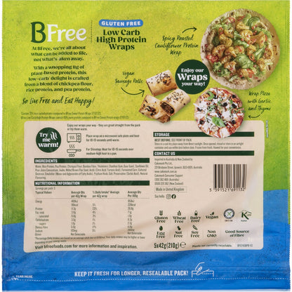 Bfree Low Carb High Protein Wraps 5 Pack
