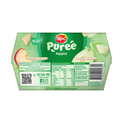 SPC Little Tubs Of Apple Puree 120g - 4 pack