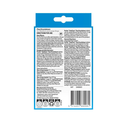 Purina Total Care Flea Knockdown For Medium & Large Dogs Treatment Tablets - 3 pack
