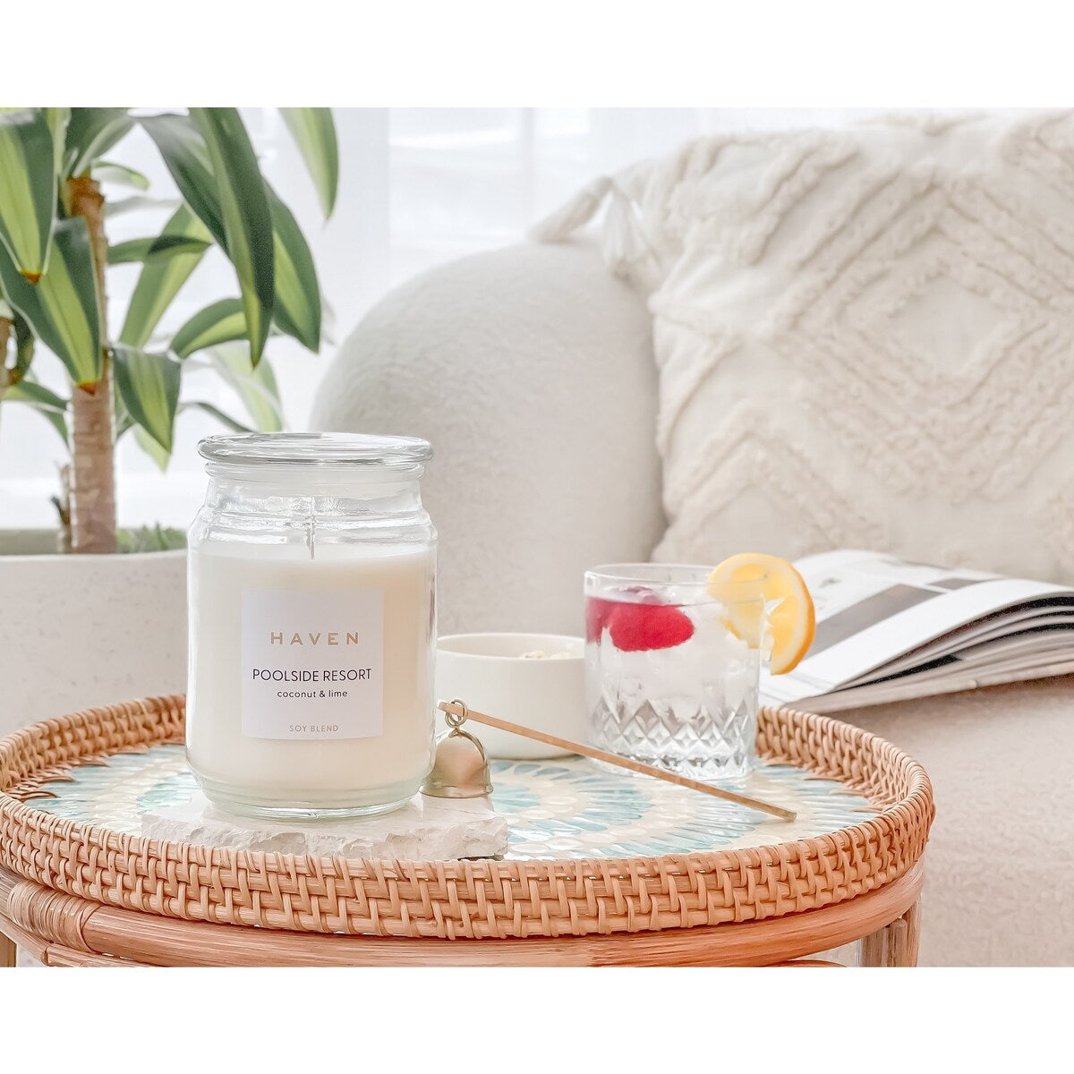 Haven Poolside Resort Coconut & Lime Soy Blend Candle