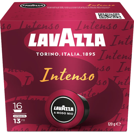 Lavazza Intenso Coffee Pods A Modo Mio 16 Pack