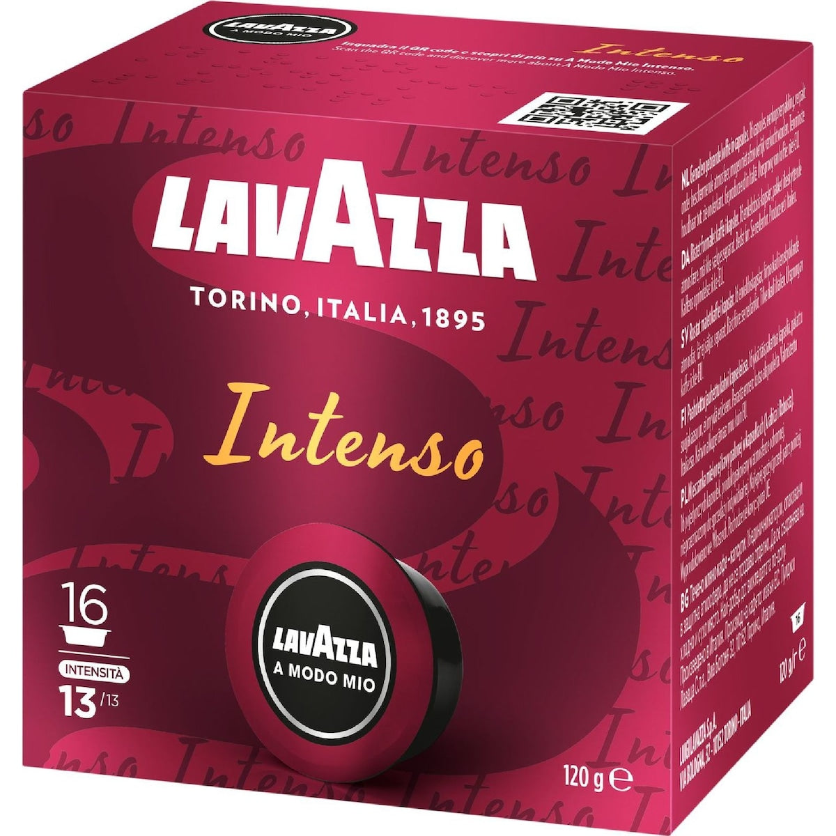 Lavazza Intenso Coffee Pods A Modo Mio 16 Pack