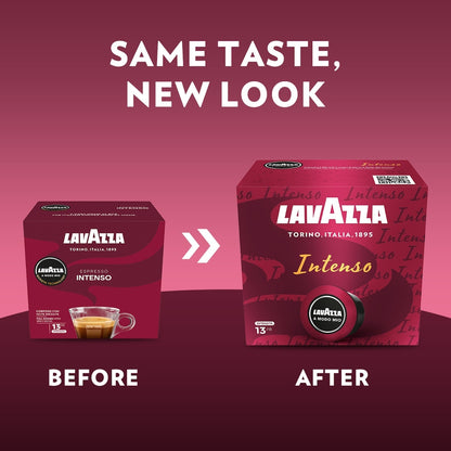 Lavazza Intenso Coffee Pods A Modo Mio 16 Pack