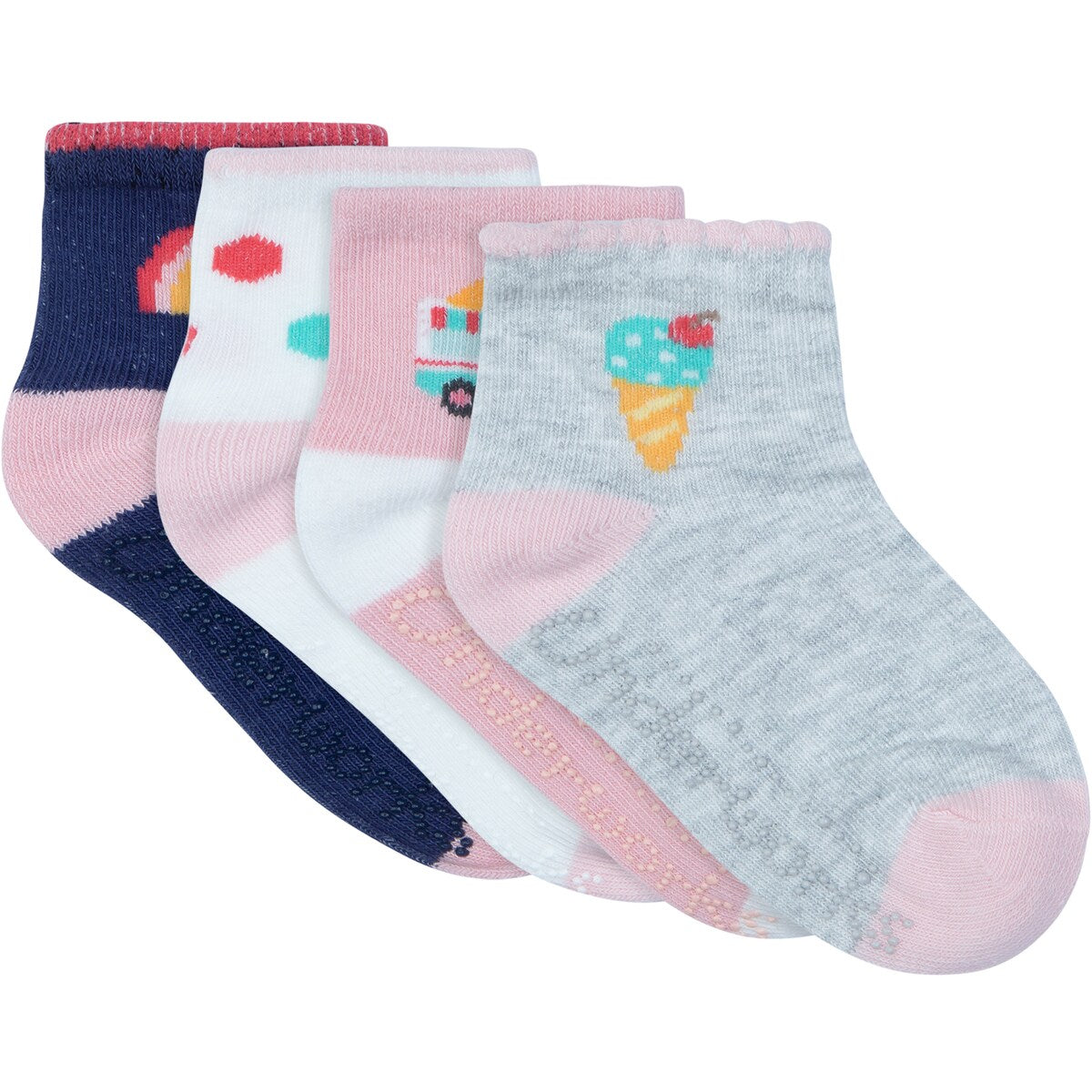Underworks Infant Patterned Crew 4 Pack