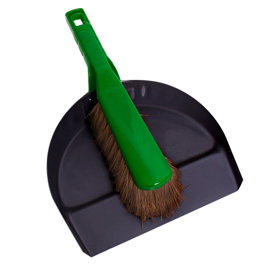 Sabco Premium Metal Dustpan and Brush Set - 250mm