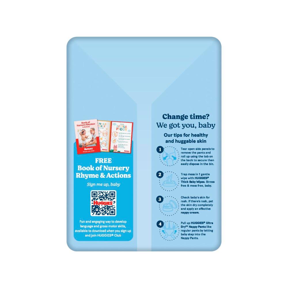 Huggies Ultra Dry Nappy Pants Boys Size 4 (9-14kg) - 29 pack