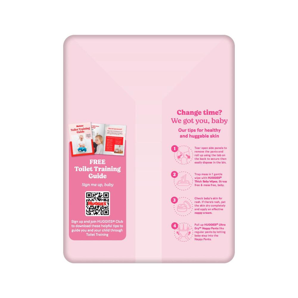 Huggies Ultra Dry Nappy Pants Girls Size 6 (15kg+) - 24 pack