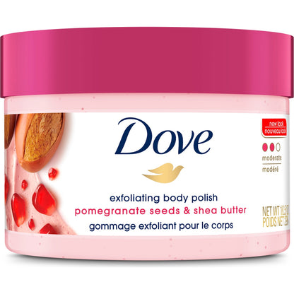 Dove Exfoliating Body Polish Scrub Pomegranate & Shea Butter 298ml
