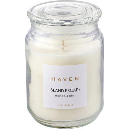 Haven Island Escape Mango & Kiwi Soy Blend Candle