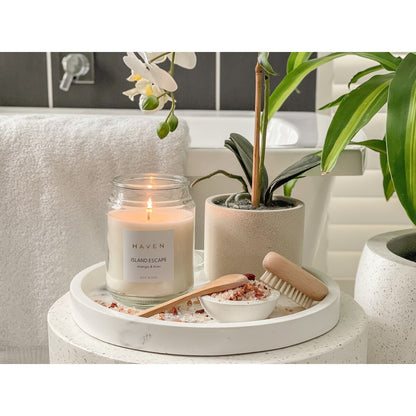 Haven Island Escape Mango & Kiwi Soy Blend Candle