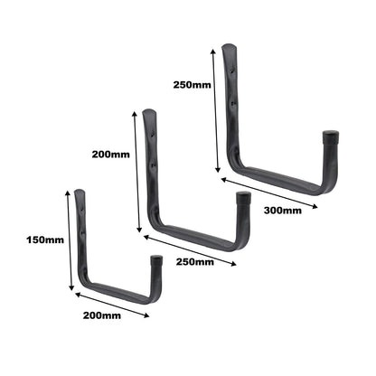 Everhang Black Storage Tube Hook - 3 Pack - 19 x 250mm