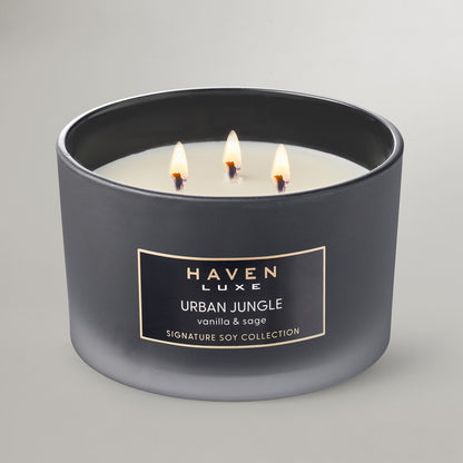 Haven Luxe Urban Jungle Vanilla Sage Signature Soy Blend Candle