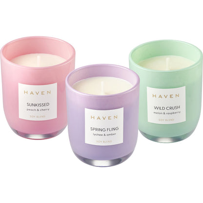 Haven Wild Crush Melon & Raspberry Soy Blend Candle