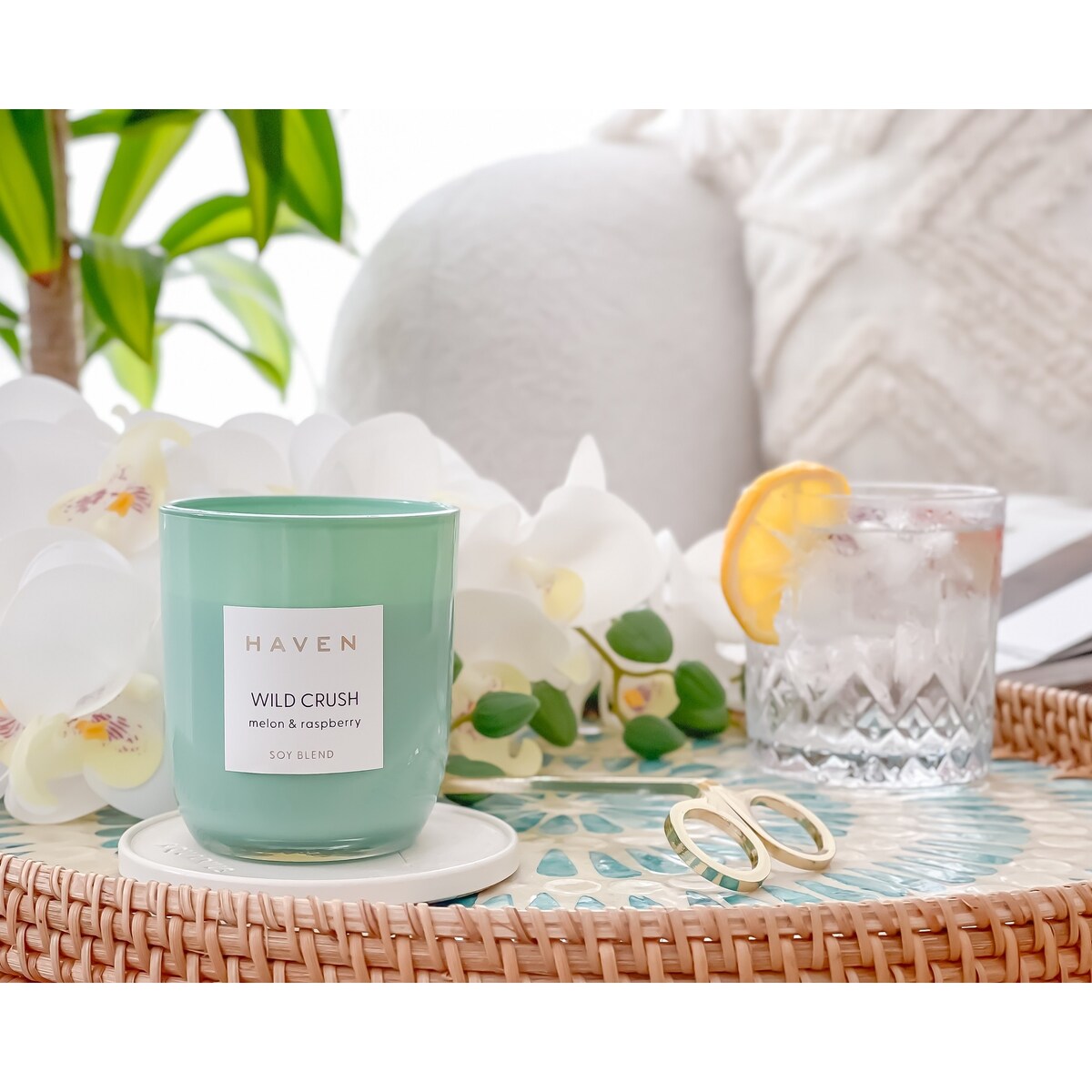 Haven Wild Crush Melon & Raspberry Soy Blend Candle