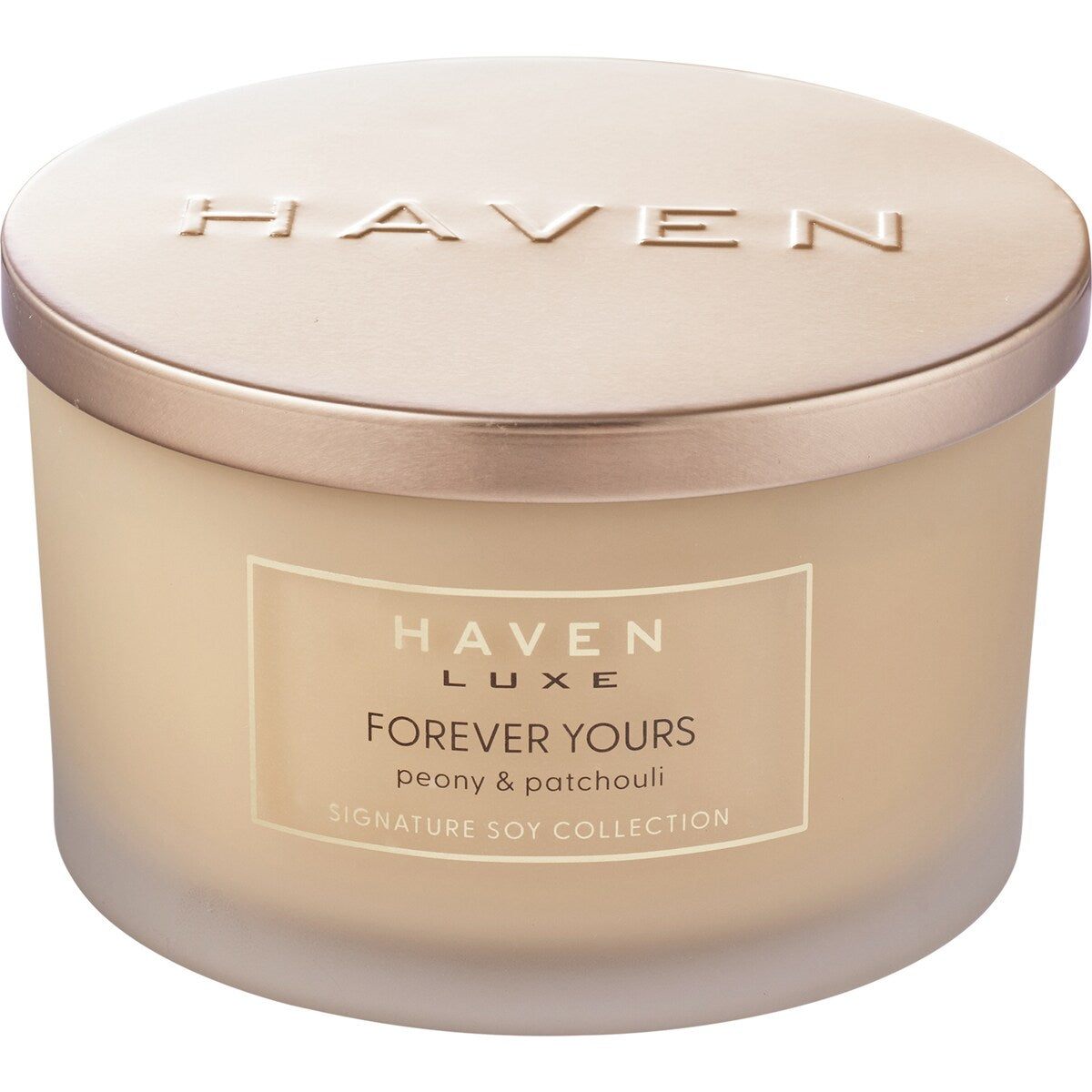 Haven Luxe Forever Yours Peony Signature Soy Blend Candle