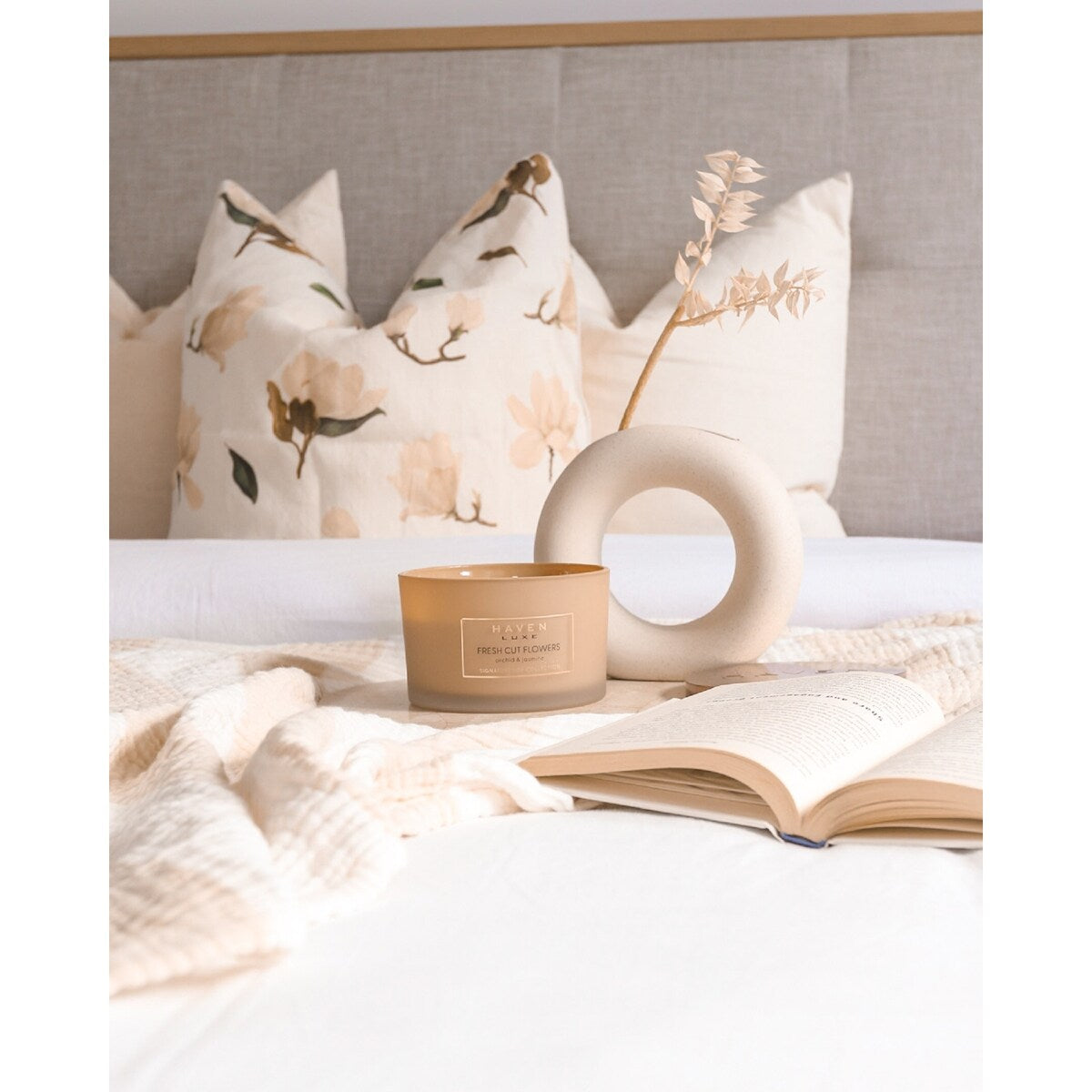 Haven Luxe Forever Yours Peony Signature Soy Blend Candle