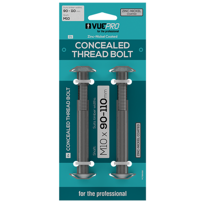 Vuepro Concealed Thread Bolt - 90-110mm
