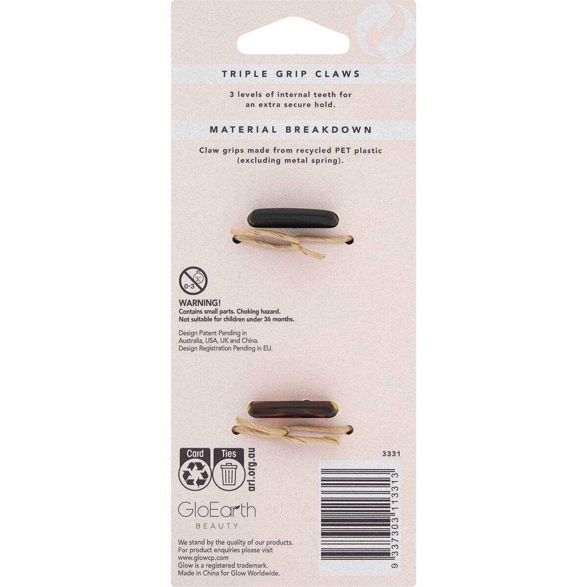 GloEarth Triple Grip Claws Grips 2 pack