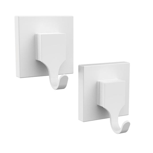 Fusion Loc 13kg White Suction Bathroom Hook 2 Pack - ABS - Durable