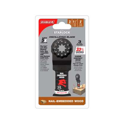 Diablo Starlock Bi Metal Multi Tool Blade - 32mm - 3 Pack