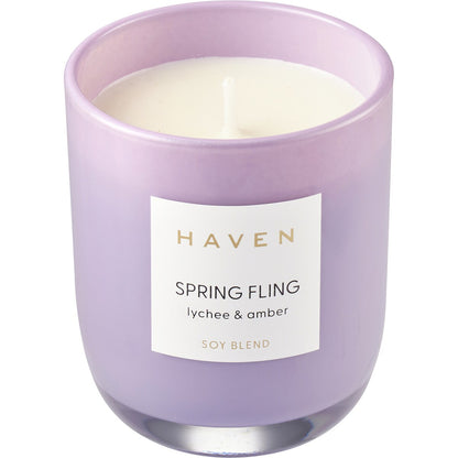 Haven Spring Fling Lychee & Amber Soy Blend Candle