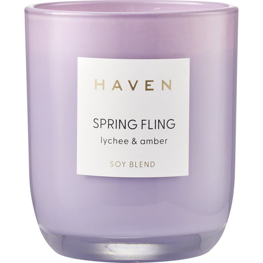 Haven Spring Fling Lychee & Amber Soy Blend Candle