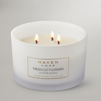 Haven Luxe Fresh Cut Flowers Signature Soy Blend Candle