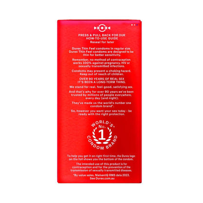 Durex Fetherlite Ultra Thin Feel Condoms - 30 pack