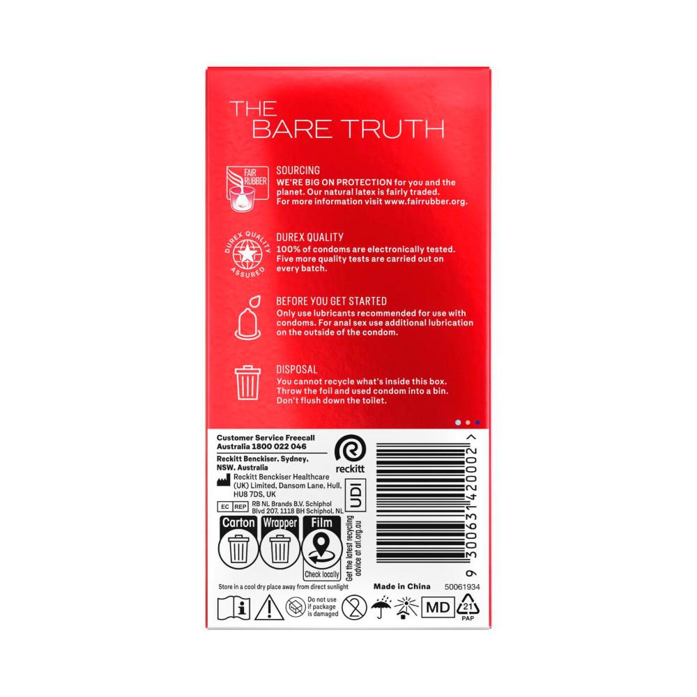 Durex Fetherlite Ultra Thin Feel Condoms - 10 pack