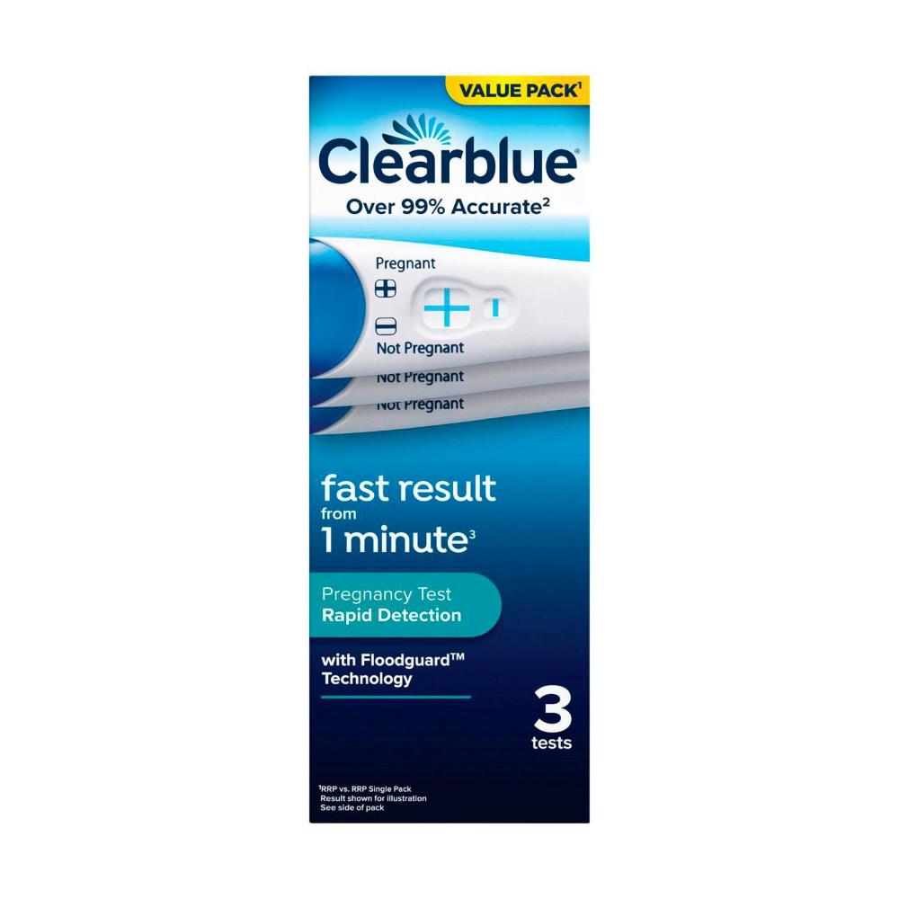 earblue Visual Rapid Detection Pregnancy Test Kit - 3 pack