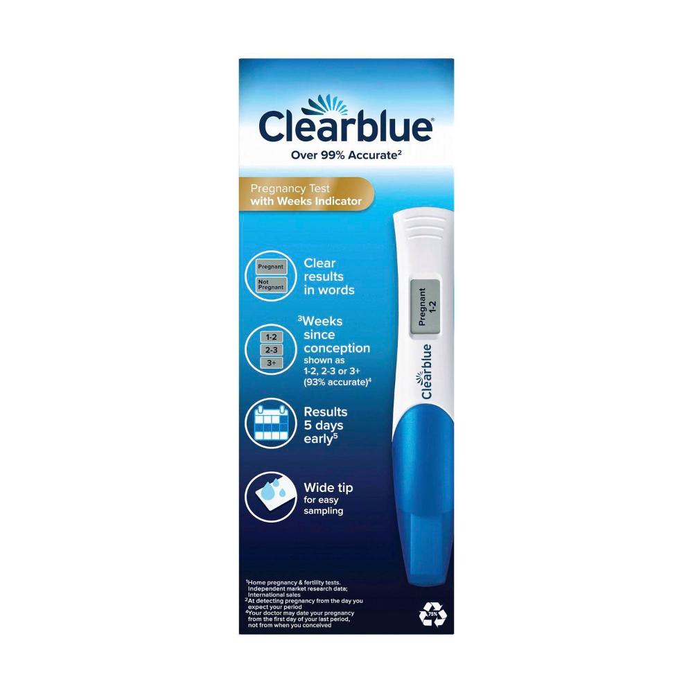 earblue Digital With Weeks Indicator Pregnancy Test - 2 Pack