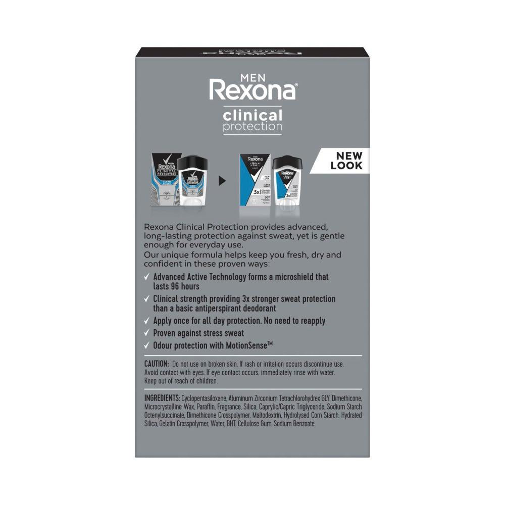 Rexona Men Deodorant 96hr Clinical Cream Clean Scent - 45mL
