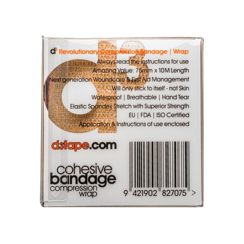 D3 Cohesive Compression Wrap 75MM - 10m
