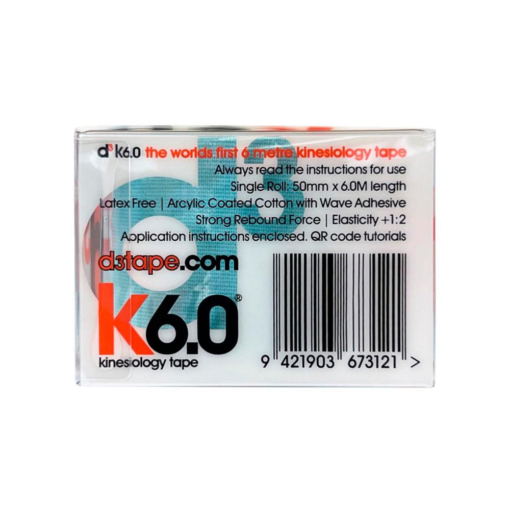 D3 Kinesiology Tape 6.0M X 50MM 1 pack - 6m