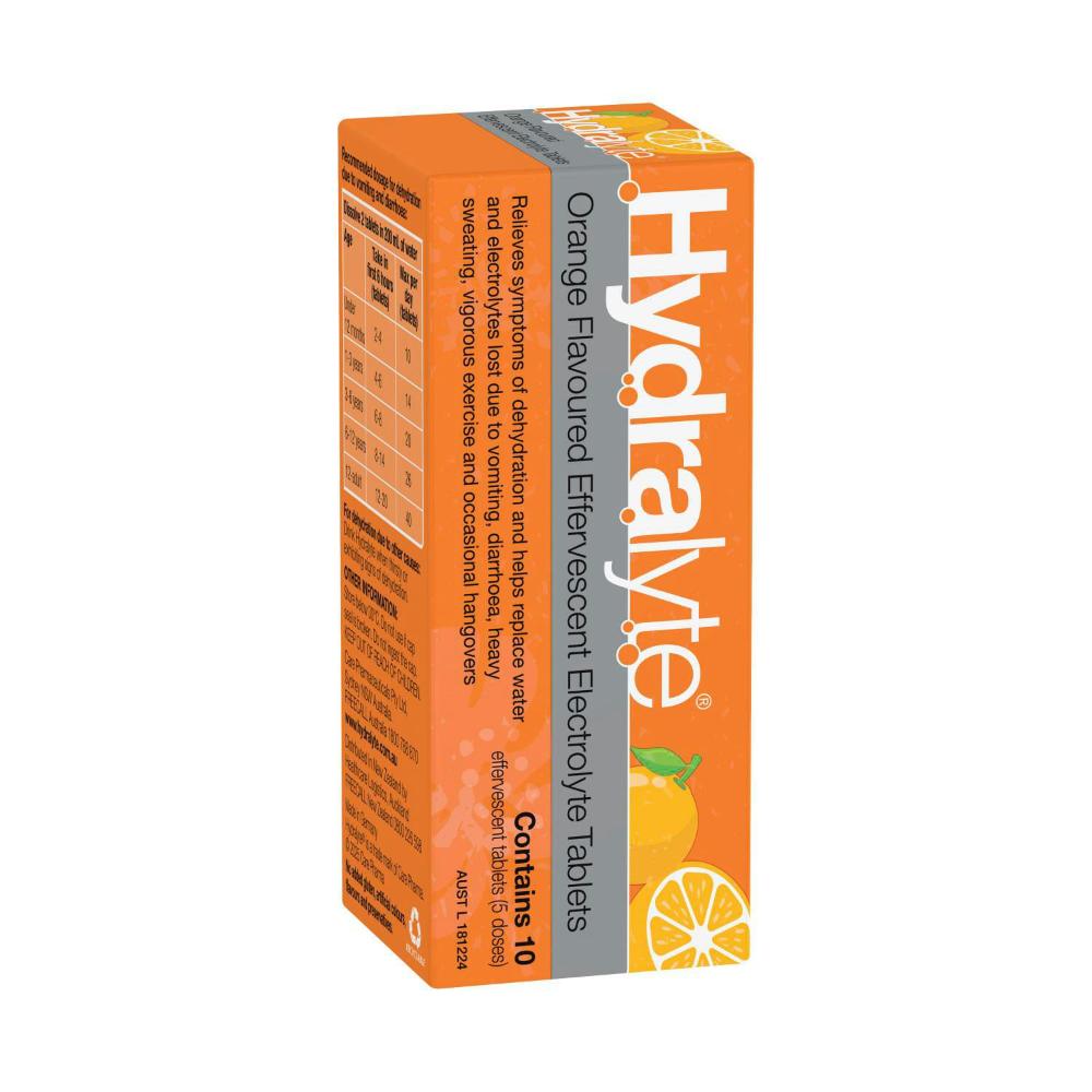 Hydralyte Tablets Orange - 10 pack