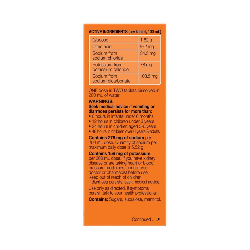 Hydralyte Tablets Orange - 10 pack