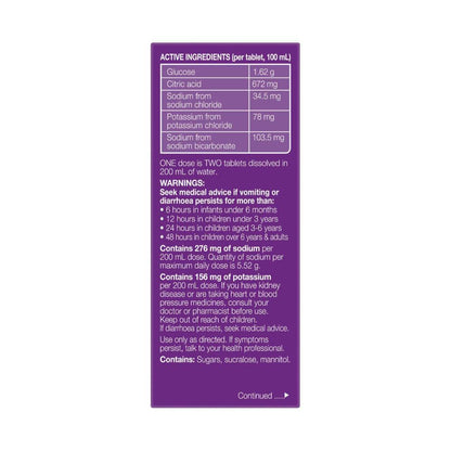 Hydralyte Apple Blackcurrant 10 Effervescent Electrolyte Tablets - 1 pack