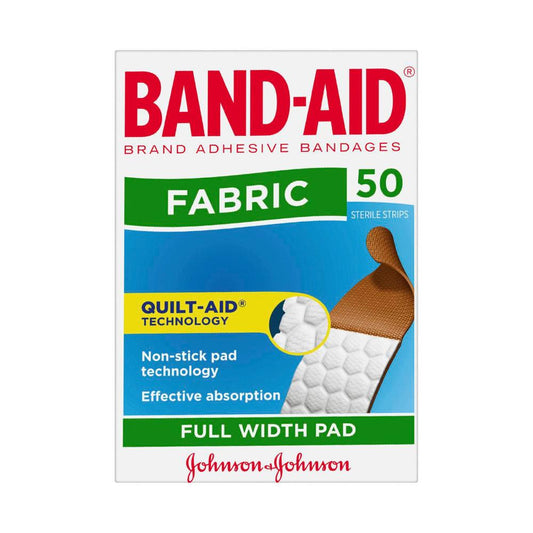 Band-Aid Fabric Strips - 50 pack