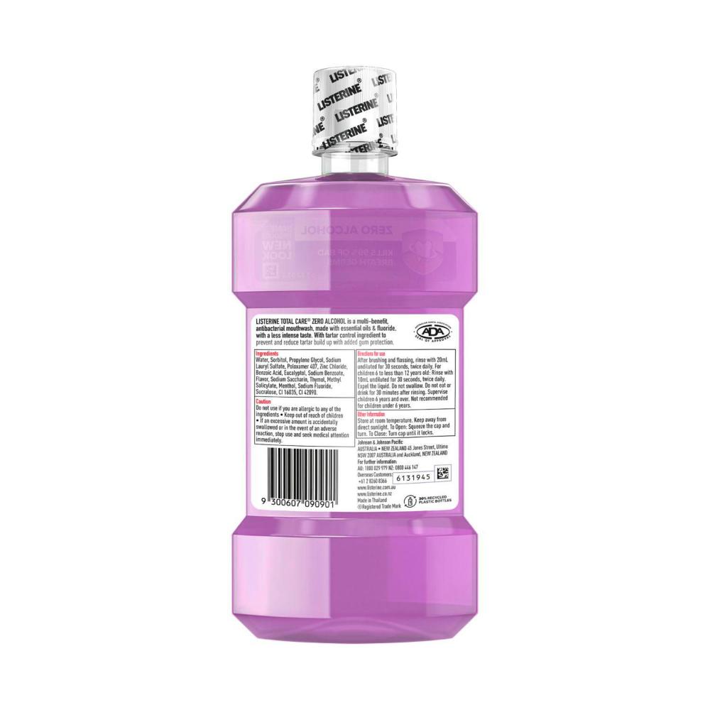 Listerine Total Care Zero Mouthwash - 500mL