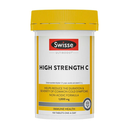 Swisse Ultiboost High Strength C For Immune System Health Support - 150 Pack