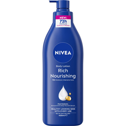 Nivea Rich Nourishing Body Lotion Deep Moisturiser For Dry Skin 400ml